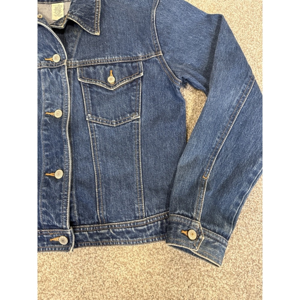 GAP 1969 Denim Jacket Woman's Size L Icon Style Blue Medium (READ) - Picture 5 of 9